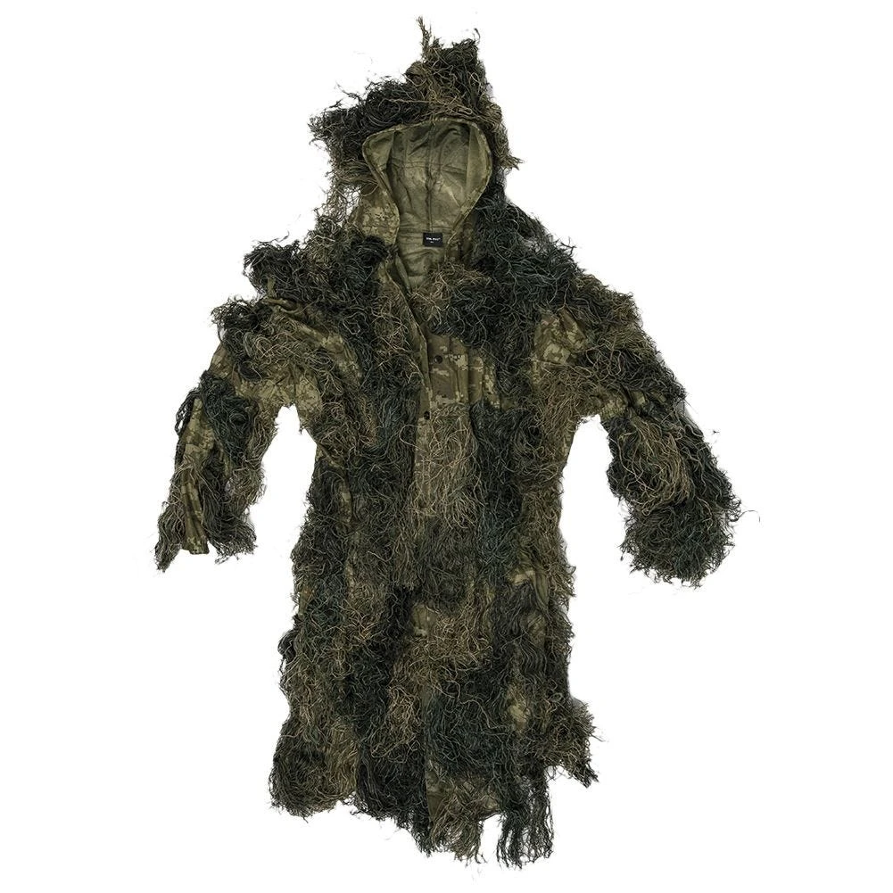 Mil-Tec Ghillie Parka Anti-Fire Basic Woodland 3 Mil-Tec Ghillie Parka Anti-Fire Basic Woodland