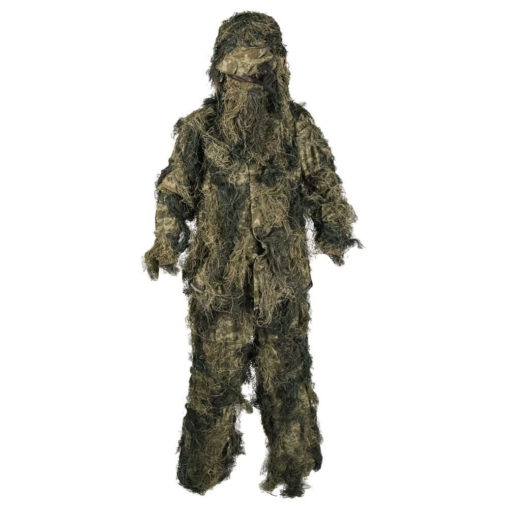 Mil-Tec Ghillie Suit Anti-Fire Basic Woodland 3 Mil-Tec Ghillie Suit Anti-Fire Basic Woodland
