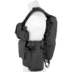 MFH South African Assault Vest Black 8 MFH South African Assault Vest Black -Elite Tactical mfh saav vest black 3