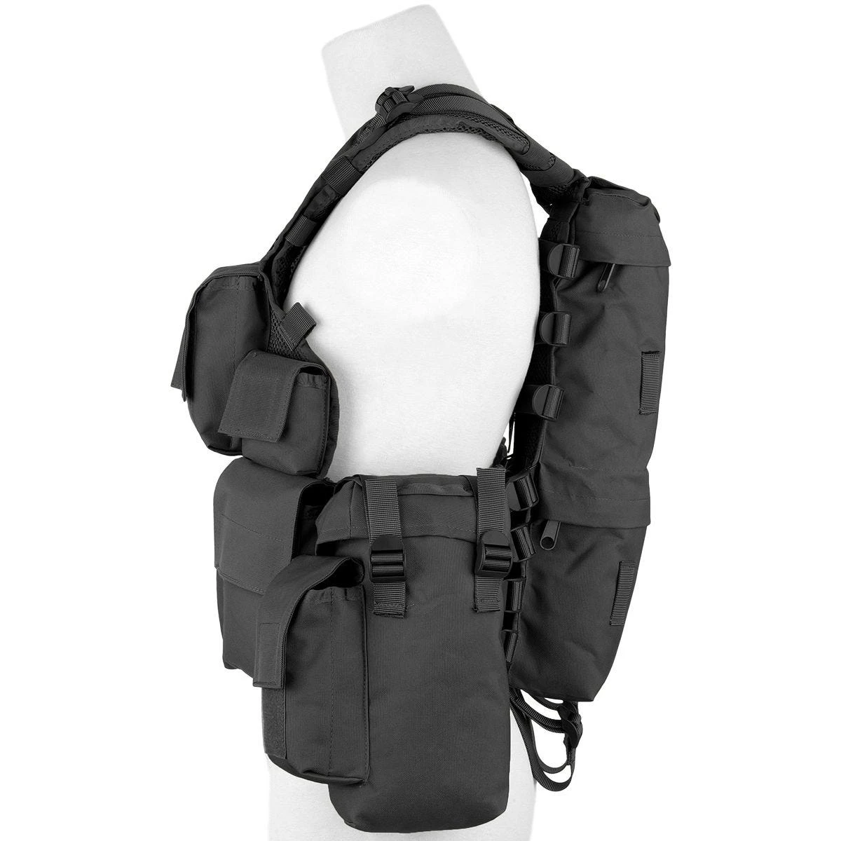 MFH South African Assault Vest Black 5 MFH South African Assault Vest Black - Image 3