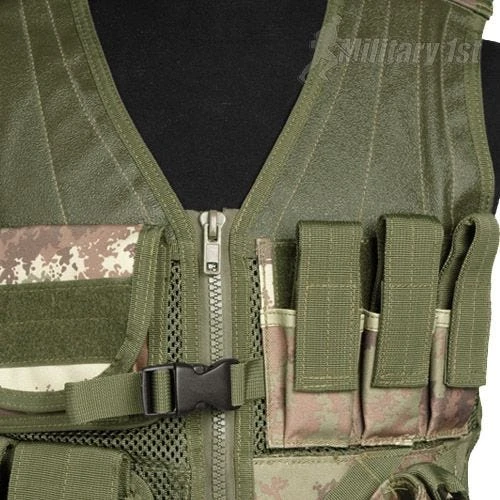 Mil-Tec USMC Tactical Vest Vegetato Woodland 5 Mil-Tec USMC Tactical Vest Vegetato Woodland - Image 3