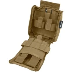 Mil-Tec Individual First Aid Kit Laser Cut Pouch Dark Coyote -Elite Tactical mil tec ifak medic pouch laser cut dark coyote 4